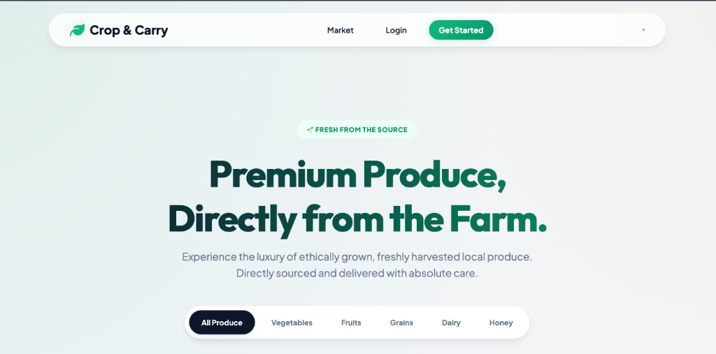 Crop & Carry Dashboard
