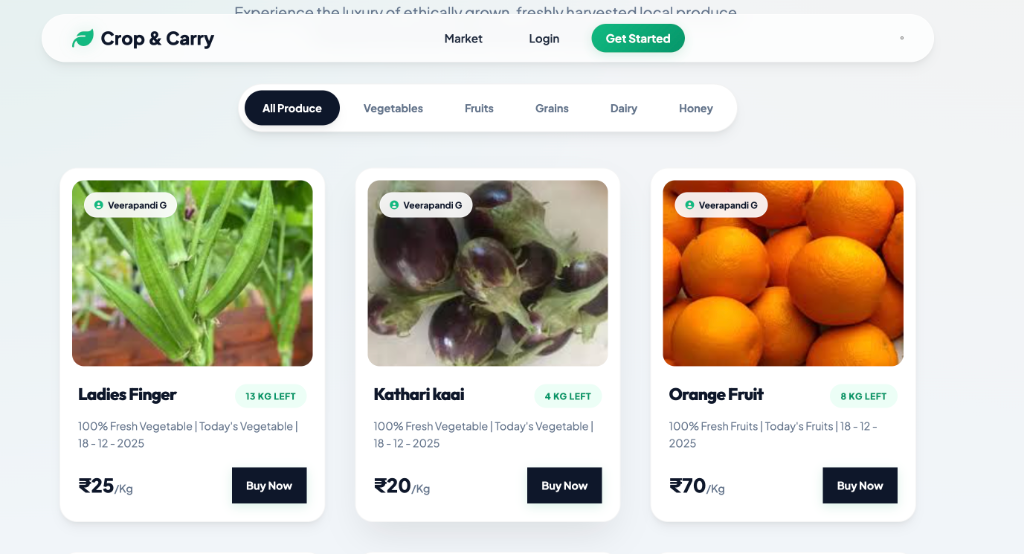 Crop & Carry Marketplace