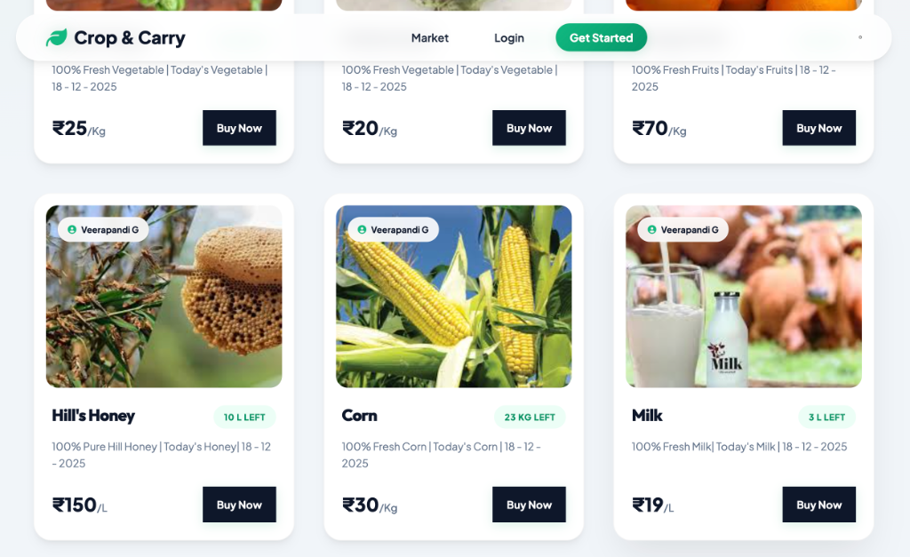 Crop & Carry Marketplace Details