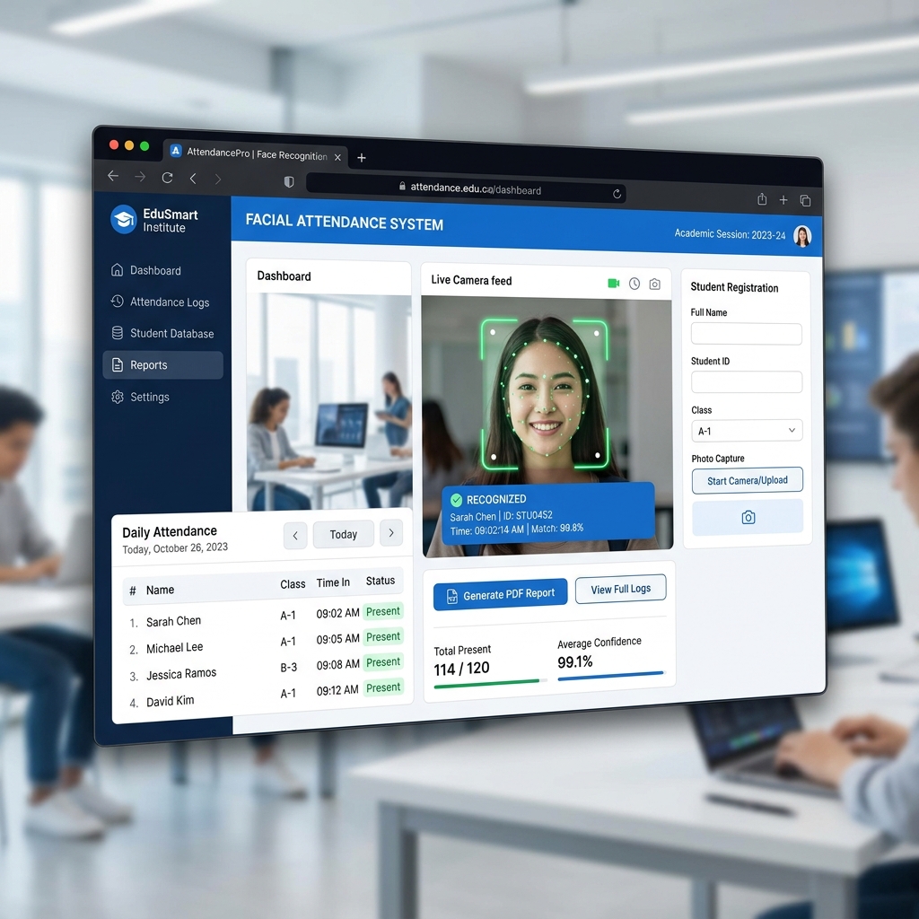 Face Recognition Attendance Dashboard
