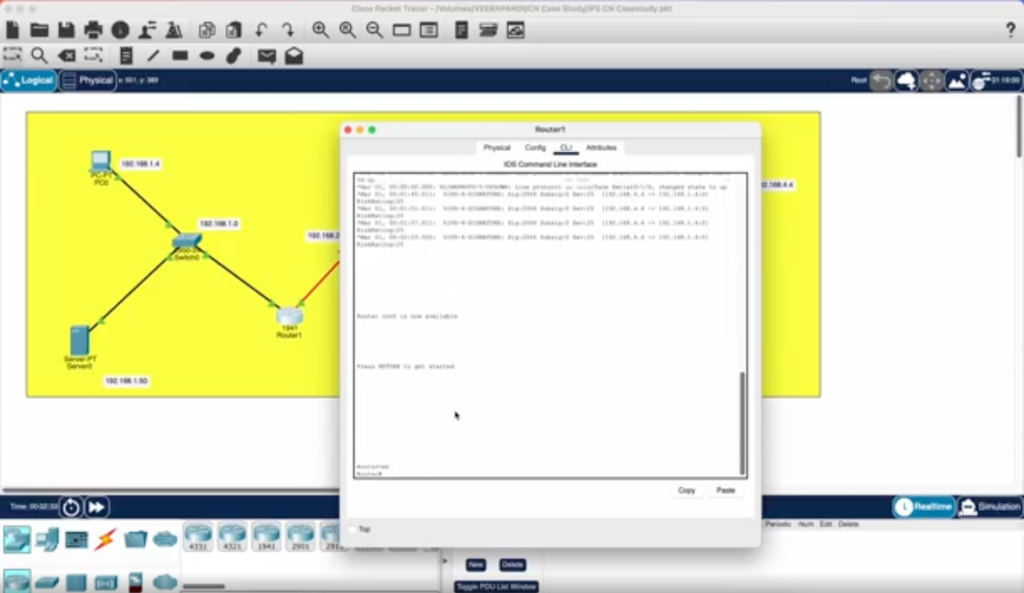 Cisco CLI Configuration