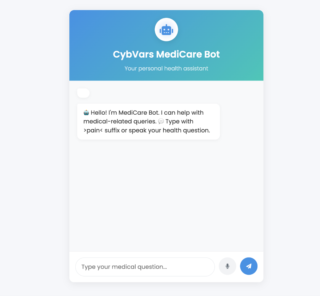 MediCare AI Interface