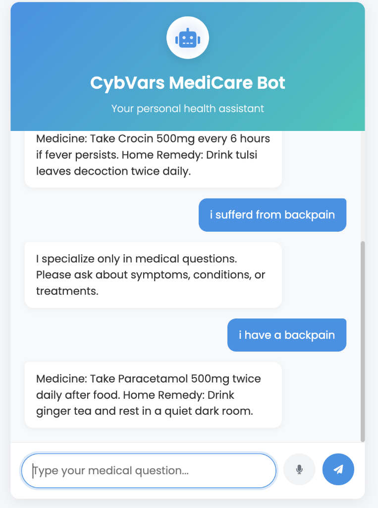Medical Guidance Response