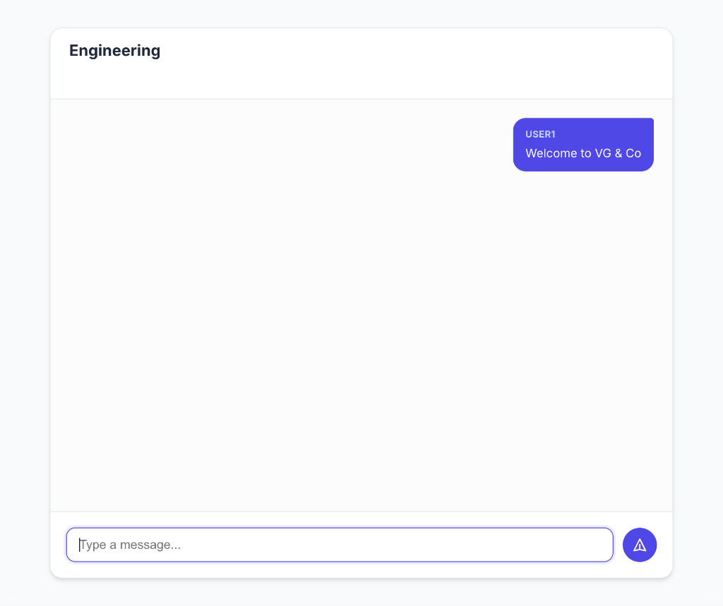 Real-time Engineering Group Chat