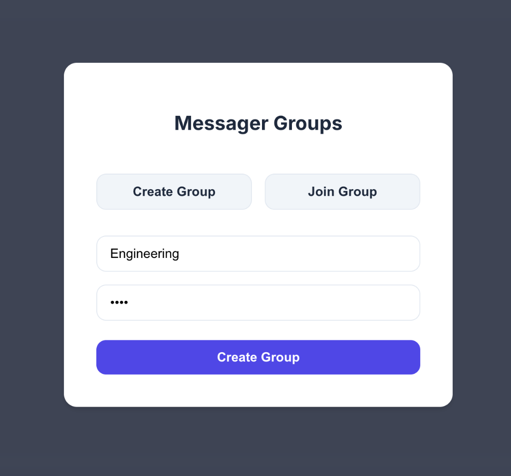 Create New Chat Group