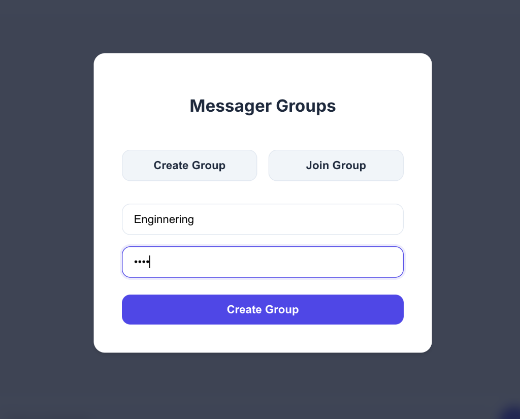 Group Creation with Group Name